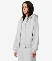 Dime Classic Small Logo Zip-Hoodie (ash)