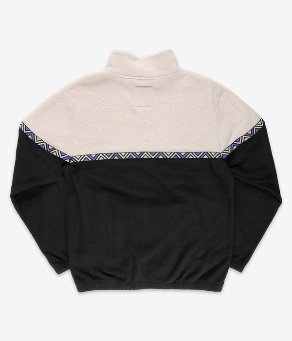 Iriedaily Monte Noe Troyer 1/2-Zip Felpa (black white)