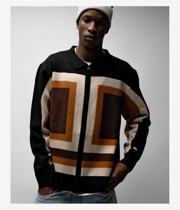 Hélas Nile Zipped Knit Polo-Shirt (multicolor)