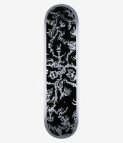 skatedeluxe Zinkey Twin Tail 8.25" Skateboard Deck (blakc silver)