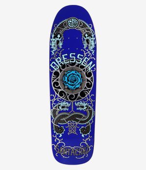 Santa Cruz Dressen Rose Crew One Shaped 9.31" Skateboard Deck (blue)