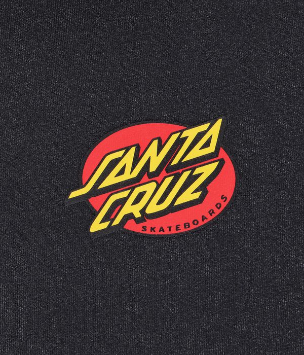 Shop Santa Cruz Street Creep Hand Zip Hoodie Black Acid Wash Online Skatedeluxe