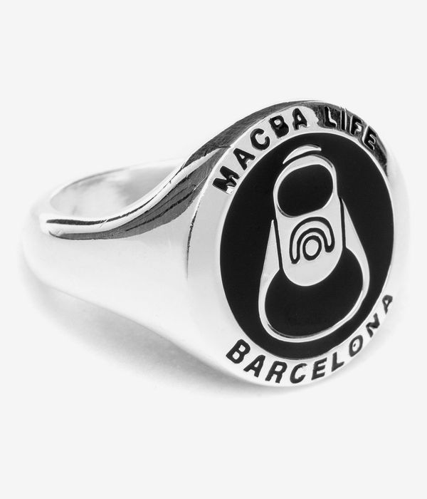 Macba Life Enamel Ring (silver)