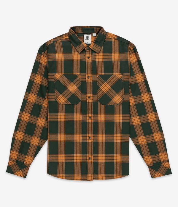 Element Compass Shirt (forest cheddar plaid)