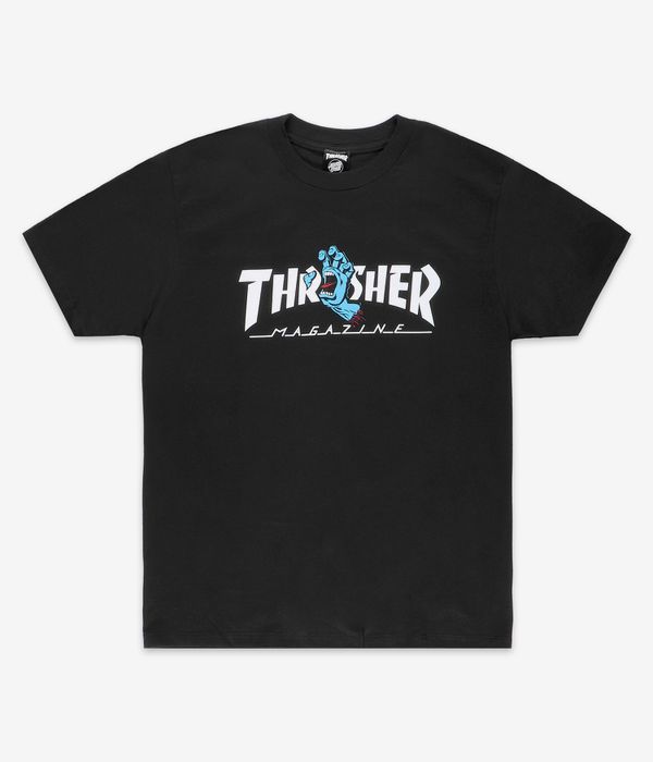 Thrasher x Santa Cruz Screaming Logo T-Shirt (black)