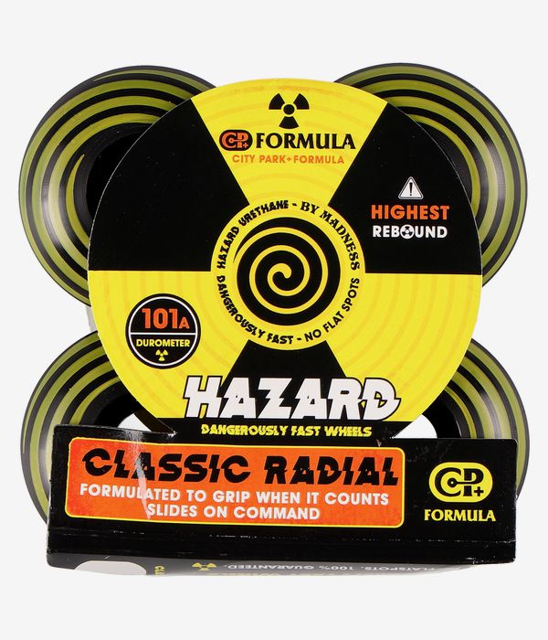 Madness Hazard Swirl CP Radial Wielen (black) 51mm 101A 4 Pack