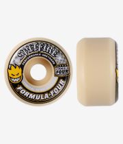 Spitfire Formula Four Conical Wielen (white yellow) 52 mm 99A 4 Pack