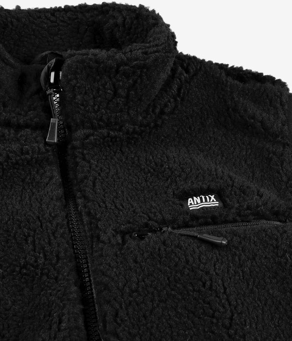 Antix Sherpa Fleece Weste (black)