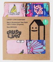 Lousy Livin Butterlfy & Pink Banana Boxershorts (pink) 2 Pack