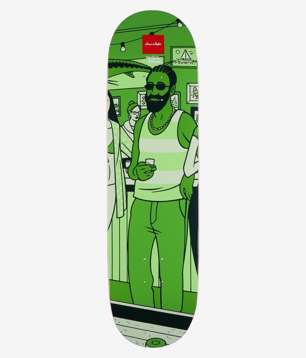 Chocolate Aikens Bar Series III 8.5" Skateboard Deck (green)