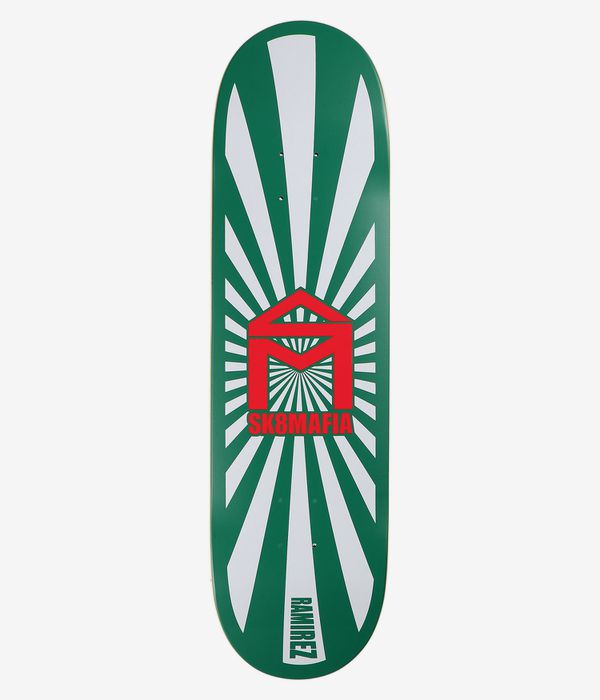 Sk8Mafia Ramirez Sun 8.5" Planche de skateboard (white green)