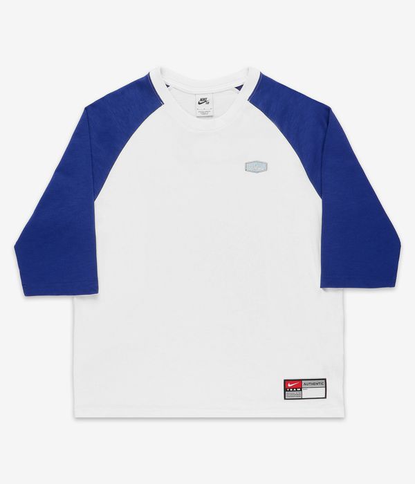 Compra online Nike MLB Raglan Camiseta (white deep royal blue) | skatedeluxe