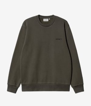 Carhartt WIP Script Embroidery Sweatshirt (cypress black)