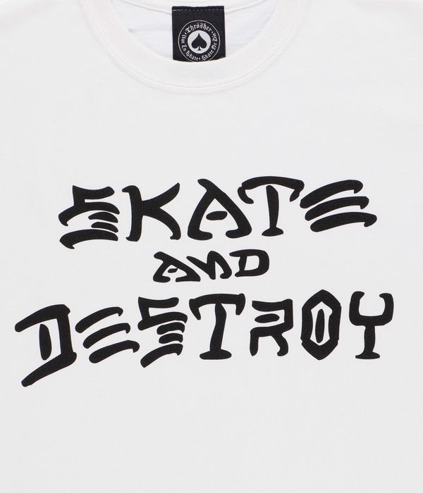 Thrasher Skate & Destroy Camiseta (white)