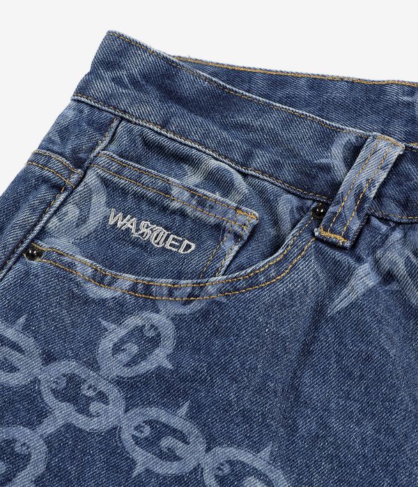 Wasted Paris Knuckles Casper Pantaloni (washed blue)