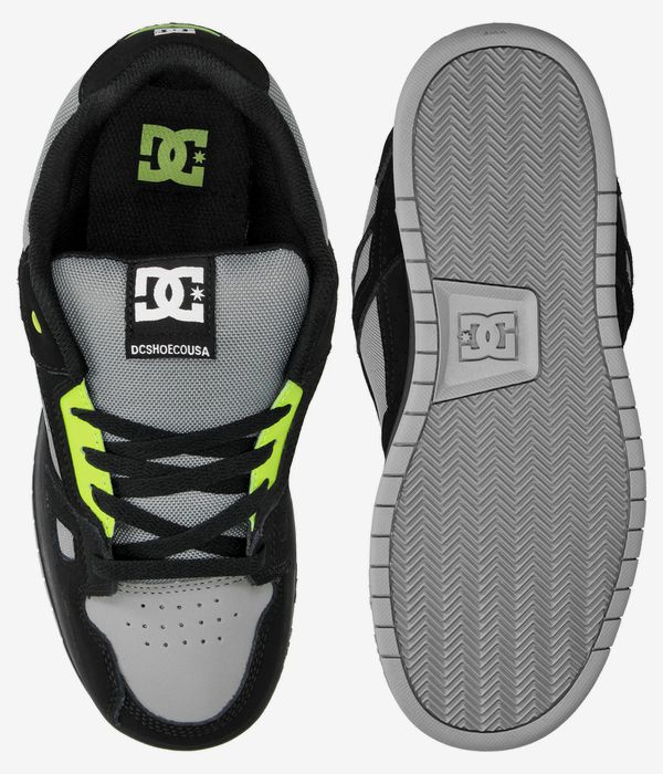 DC Stag Shoes kids (black grey lime)