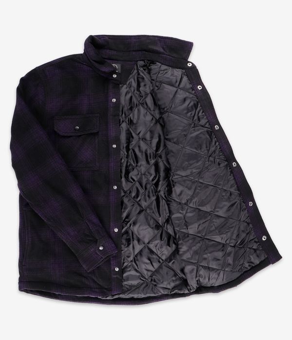 Volcom Bowered Fleece Shirt Giacca (dark purple)