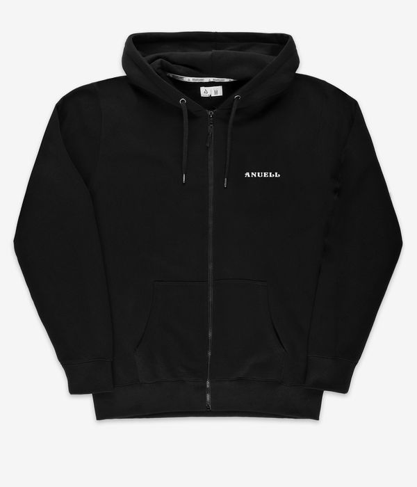 Anuell Yandum Organic Zip-Sweatshirt avec capuchon (black)