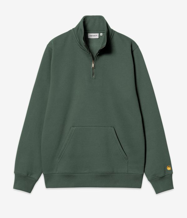 Carhartt WIP Chase Neck Zip Sweater (sycamore tree gold)