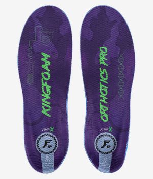 Footprint King Foam Orthotics Pro Fluid X Plantilla (purple camo green)