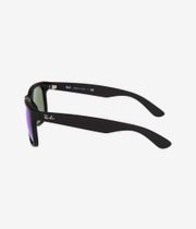 Ray-Ban Justin Sunglasses 55mm (black rubber green mirror blue)