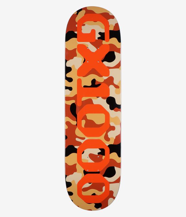 GX1000 OG Logo 8.75" Skateboard Deck (camo orange)
