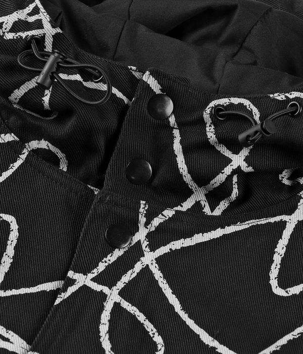Poetic Collective Boxy Doodle Denim Jacket (black)