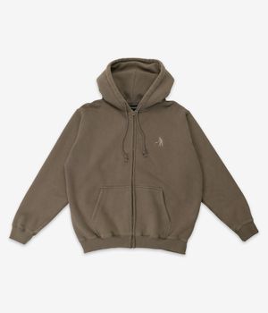 Passport Solid Workers Zip-Sweatshirt avec capuchon (khaki)