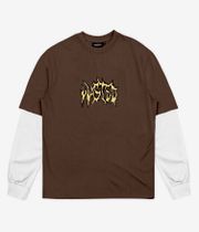 Wasted Paris Giant Monster Maglia a maniche lunghe (slate brown off white)
