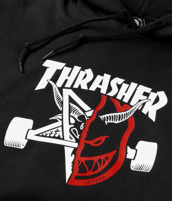 Thrasher x Spitfire Thrash & Burn Hoodie (black)