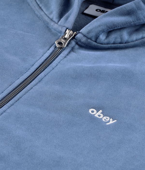 Obey Lowercase Pigment Zip-Hoodie (pigment coronet blue)