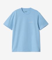 Carhartt WIP W' Script Embroidery T-Shirt women (bluebird fleur de sel)