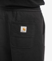 Carhartt WIP Double Knee Sweat Pant Hose (black stone washed)