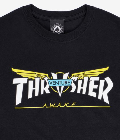Venture Skateboard Trucks Thrasher Colab 6.1 Silver//Yellow 8.75/" Axle Pair