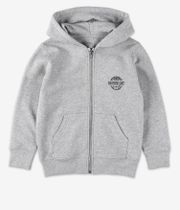 skatedeluxe World Zip-Sweatshirt avec capuchon kids (heather grey)