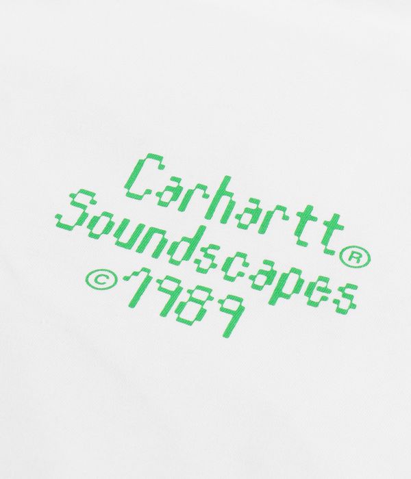 Carhartt WIP Soundface Organic Top z Długim Rękawem (white)