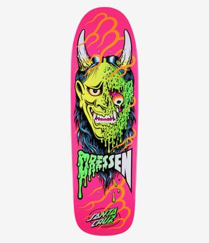 Santa Cruz Dressen Hannya Mask Pro Shaped 9.3" Skateboard Deck (pink)