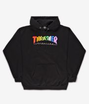 Thrasher Rainbow Mag Felpa Hoodie (black)