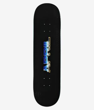 April Print Logo 8.25" Skateboard Deck (black)
