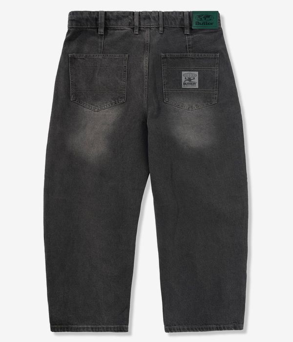 Butter Goods Wide Cut Denim Jeans (washed black)