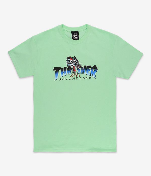 Thrasher Leopard Mag T-Shirt (mint)