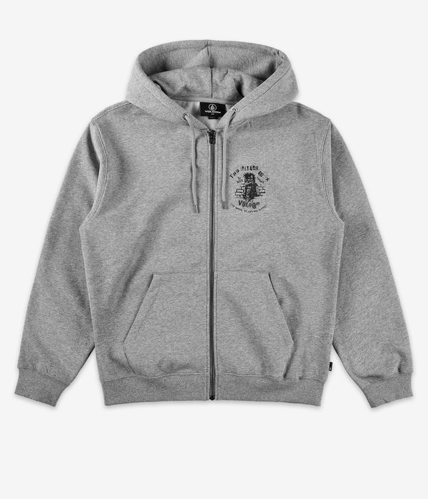 Volcom Catastrophy Zip-Sweatshirt avec capuchon (heather grey)