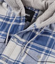 Vans Piedmont Plaid Shacket Jacket (oatmeal heather true navy)
