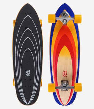 YOW J-Bay 33" (83,8cm) Surfskate Cruiser (red yellow)