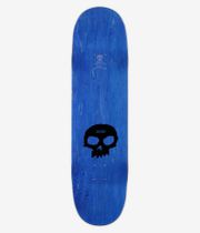 Zero Team Single Skull 8.75" Skateboard Deck (black white)