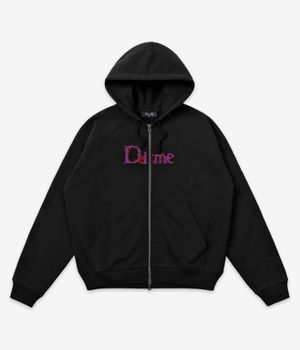 Dime Classic Veins Zip-Hoodie (black)