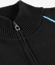 Öctagon Structura Zip Knitted Sweater (black)