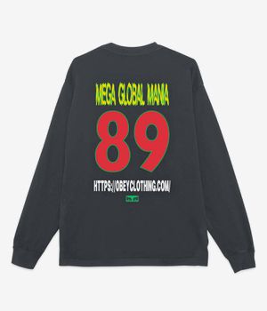Obey Mega Global Mania Longsleeve (pigment true vintage black)