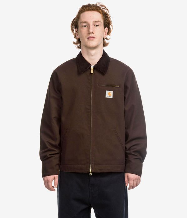 Carhartt WIP Detroit Dearborn Jacke (tobacco black rigid)