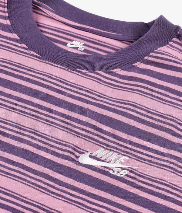 Nike SB Striped T-Shirt (plum dust)